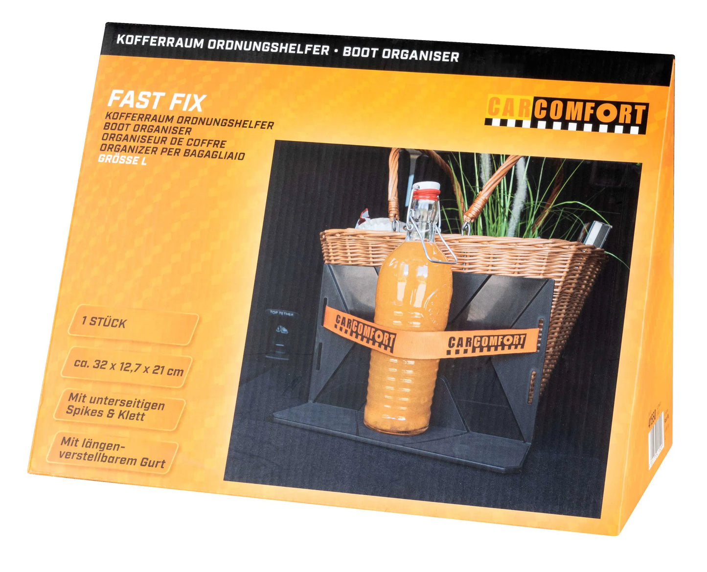 Kofferraum Ordnungshelfer FastFix L mit Gurt – Ladungssicherung Auto